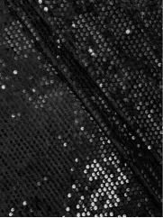 Miękki cekin na welurze 👗 czarne materiał na dekoracje ✂YardTkaniny ✂