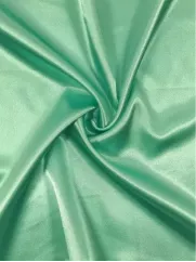 Satyna 👗 z lycra ciemny mięta na wizytową sukienkę  ✂ YardTkaniny ✂