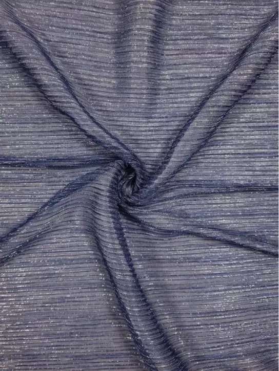 Siatka miękka 👗elastyczna w srebrne paski na sukienkę ✂ YardTkaniny ✂