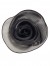 Róża 3d à la broszka - średnia czarna