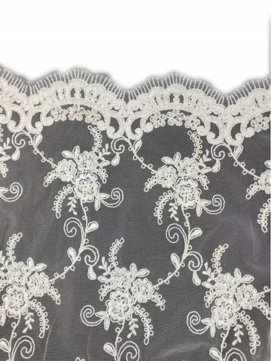 Koronka 👗 gipiura ecru w kwiaty na sukienkę ✂ YardTkaniny ✂