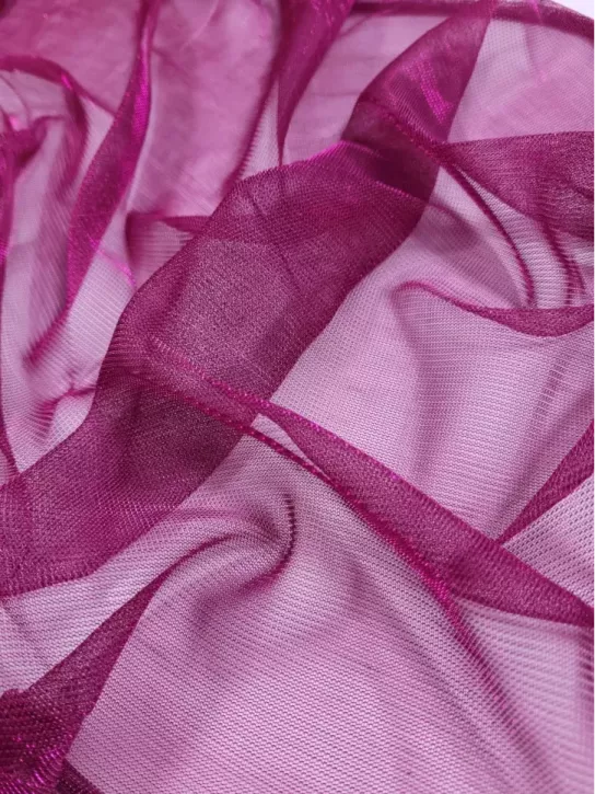 Siatka 👗 elastyczna różowa siatka na sukienkę ✂ YardTkaniny ✂