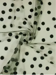 Tiul Kropki 👗 dodatek do sukienki w groszki zieleń ✂ YardTkaniny✂