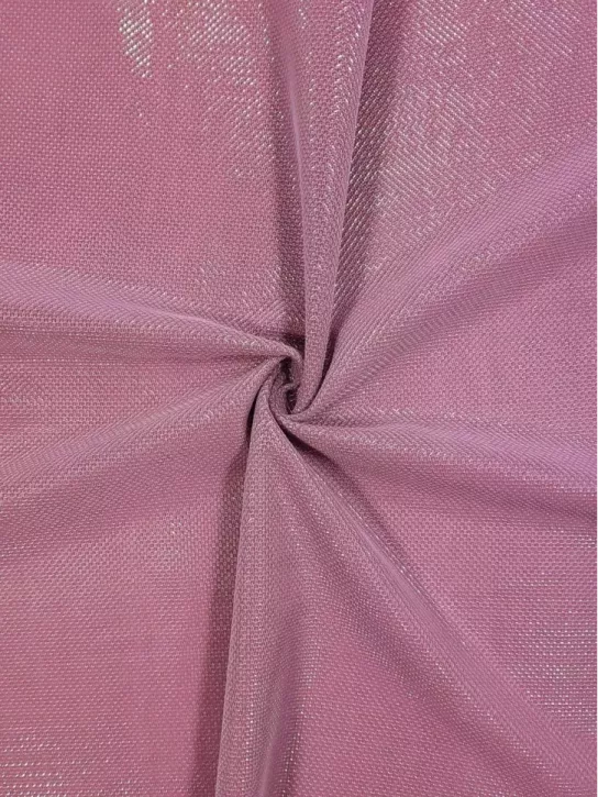 Lurex Moonlight 👗 holo materiał dekoracyjny róż ✂ YardTkaniny ✂