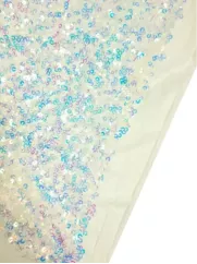 Miękki cekin 👗ecru multikolor materiał na dekoracje ✂ YardTkaniny ✂