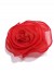 Kwiat róża 3d à la broszka - czerwony