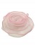 Kwiat róża 3d à la broszka - słodki róż
