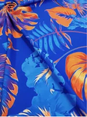 Sztuczny jedwab👗 silk delikatne monstery na sukienkę  ✂ YardTkaniny ✂