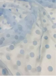 Tiul Kropki 👗 dodatek do sukienki w groszki jasny róż ✂ YardTkaniny✂