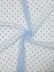 Tiul Kropki 👗 dodatek do sukienki w groszki jasny róż ✂ YardTkaniny✂