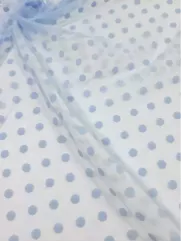 Tiul Kropki 👗 dodatek do sukienki w groszki jasny róż ✂ YardTkaniny✂