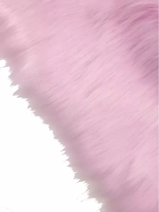Sztuczne futro👗 futerko na brode fursuit liliowy róż ✂ YardTkaniny ✂