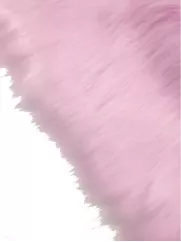 Sztuczne futro👗 futerko na brode fursuit liliowy róż ✂ YardTkaniny ✂