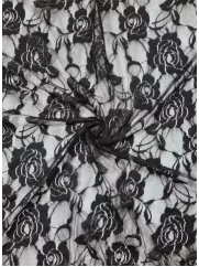 Koronka 👗 gipiura czarna na sukienkę ✂ YardTkaniny ✂