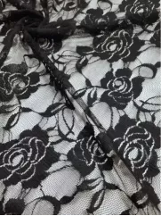 Koronka 👗 gipiura czarna na sukienkę ✂ YardTkaniny ✂