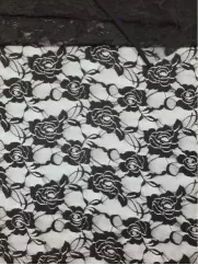 Koronka 👗 gipiura czarna na sukienkę ✂ YardTkaniny ✂