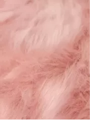 Sztuczne futro👗 futerko na brode fursuit puder róż ✂ YardTkaniny ✂