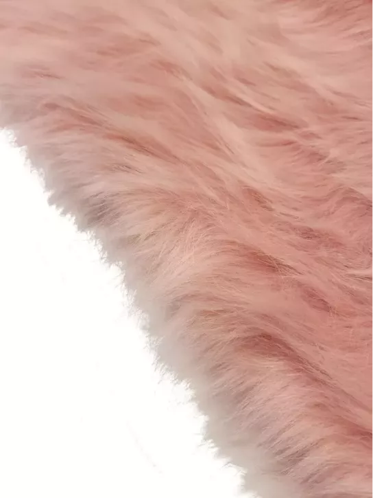 Sztuczne futro👗 futerko na brode fursuit puder róż ✂ YardTkaniny ✂
