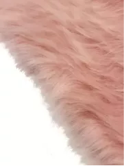 Sztuczne futro👗 futerko na brode fursuit puder róż ✂ YardTkaniny ✂