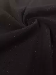 Tkanina na spodnie - błyszczące pasy brąz