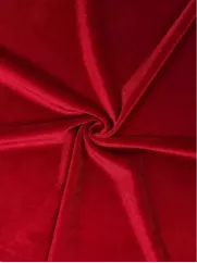Welur Kuba 👗 mięciutki materiał na sukienkę czerwony ✂ YardTkaniny ✂