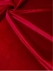 Welur Kuba 👗 mięciutki materiał na sukienkę czerwony ✂ YardTkaniny ✂