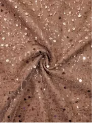 Siatka cekin👗 tkanina na sukienkę złoto błysk ✂ YardTkaniny ✂