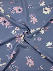 Tkanina wiskoza 👗 materiał na sukienkę w kwiaty róż ✂ YardTkaniny ✂