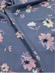 Tkanina wiskoza 👗 materiał na sukienkę w kwiaty róż ✂ YardTkaniny ✂
