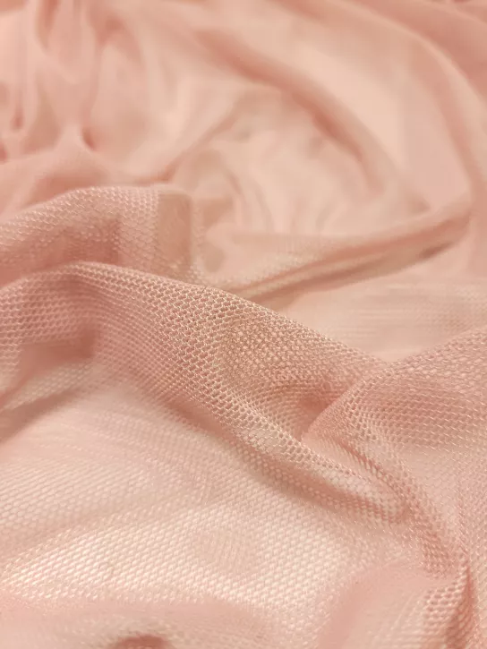 Siatka 👗 dwustronnie elastyczna na sukienkę pudrowy róż ✂ YardTkaniny ✂