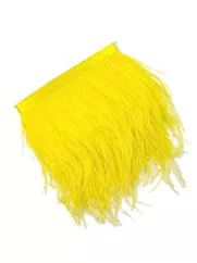 Strusia pióra 👗 dodatek do sukienki wieczorowej zółty ✂ YardTkaniny ✂