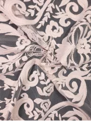 Koronka 👗 gipiura czarna w kwiaty na sukienkę ✂ YardTkaniny ✂