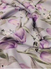 Tkanina wiskoza 👗 na sukienkę materiał w kwiatki ✂ YardTkaniny ✂