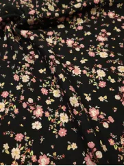 Tkanina wiskoza 👗 na sukienkę materiał w kwiatki ✂ YardTkaniny ✂
