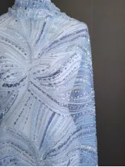 Koronka 👗 gipiura czarna w kwiaty na sukienkę ✂ YardTkaniny ✂