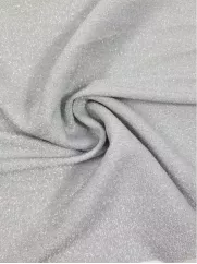Dzianina 👗 błyszcząca materiał na sukienkę szarość  ✂ YardTkaniny ✂