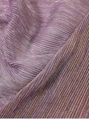 Siatka miękka 👗elastyczna w srebrne paski na sukienkę ✂ YardTkaniny ✂