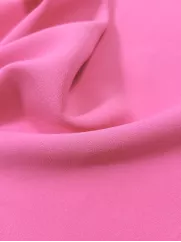 Satynowana żorżeta 👗 materiał sukienkowy różowy ✂ YardTkaniny ✂