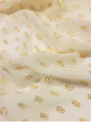 Szyfon👗 delikatna tkanina na sukienkę różowe groszki  ✂ YardTkaniny ✂