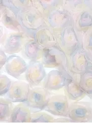 Luksusowa siatka różyczki 3D - lawendowa piękność