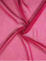 Szyfon perła dwuton 👗 materiał sukienowy malinowy róż ✂ YardTkaniny ✂