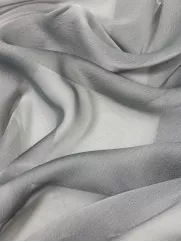 Szyfon perła dwuton 👗 materiał sukienowy stalowy ✂ YardTkaniny ✂