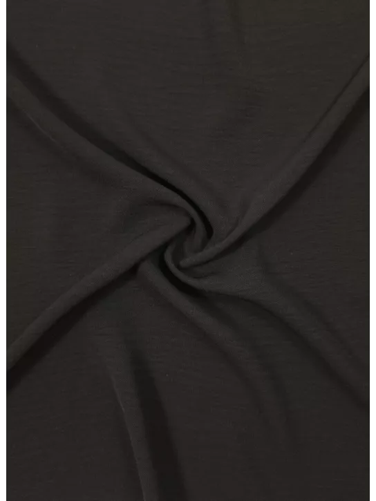 American Krepa 👗 delikatna tkanina na sukienkę czarna ✂ YardTkaniny ✂