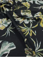 Wiskoza  w liście 👗 materiał na jesienną spódnice ✂ YardTkaniny ✂