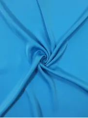Satyna 👗 sztuczny jedwab na sukienkę niebieski ✂ YardTkaniny ✂