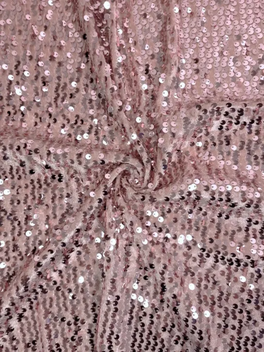 Miękki cekin na welurze 👗 materiał na dekoracje róż ✂YardTkaniny✂