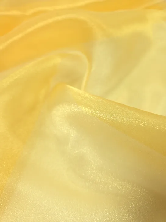 Organza 👗 tkanina dekoracyjna na sukinkę żółty ✂YardTkaniny✂