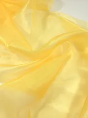 Organza 👗 tkanina dekoracyjna na sukinkę żółty ✂YardTkaniny✂