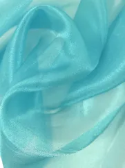 Organza 👗 tkanina dekoracyjna na sukienkę ciemny turkusowy ✂YardTkaniny✂