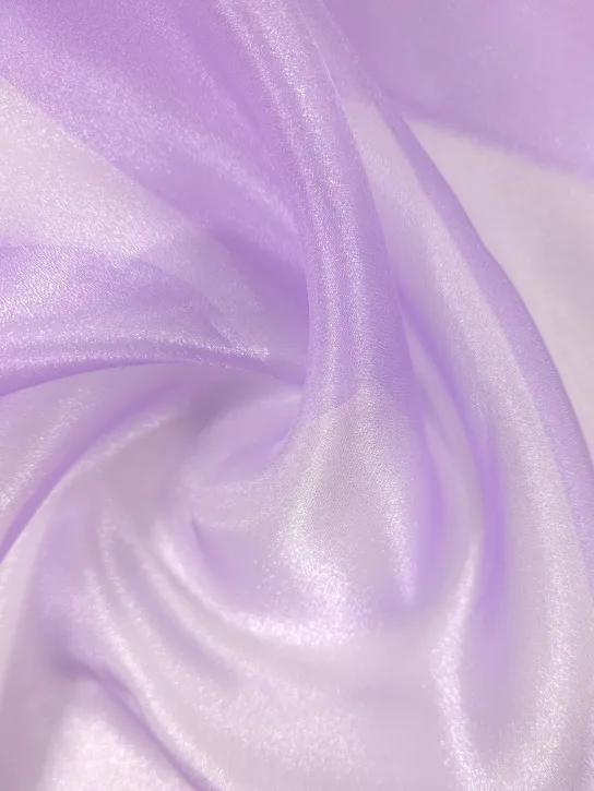 Organza 👗 tkanina dekoracyjna na sukienkę lawenda ✂YardTkaniny✂